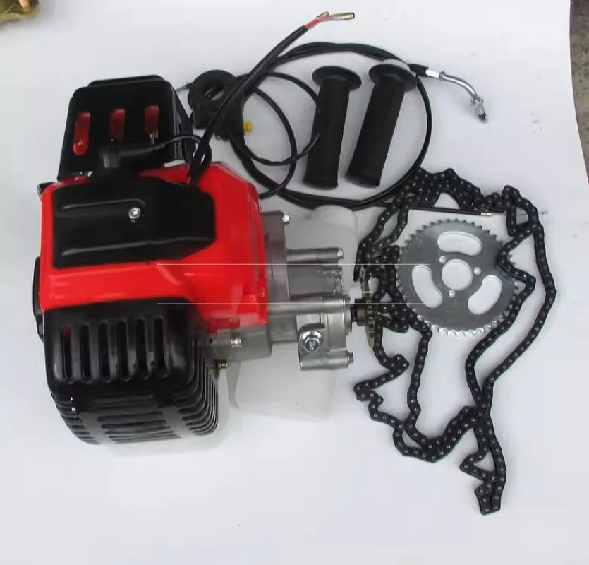

49cc Bike 2 Stroke Gas Engine Motor Kit DIY Motorized Bicycle GAS MOTORIZED Cycle Bike Bicycle Set T8f Chain