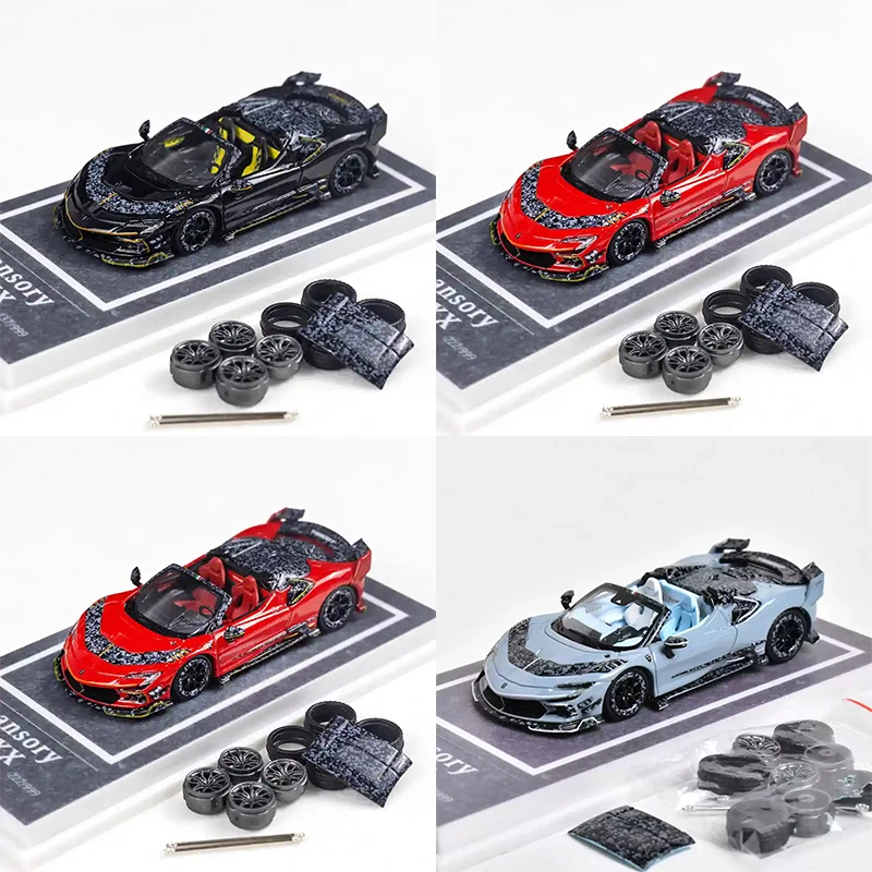 

MJ 1:64 F9XX Convertible Version MANSORY Modified Version Simulation Series Alloy diecast Model Collect Ornaments