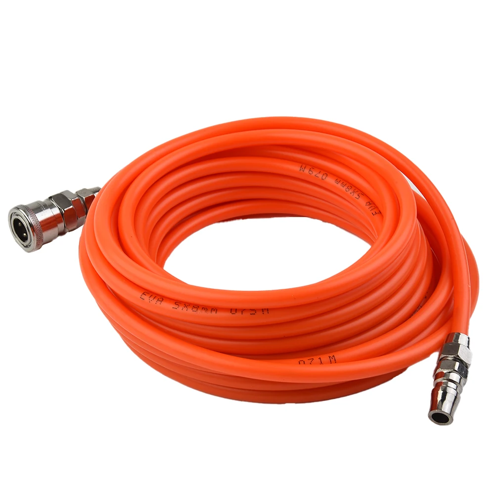 Pneumatic Straight Pipe Air Compressor Pump Hose 5*8mm Tube With Quick Connector Air Gas Pipe Transparent Red And White