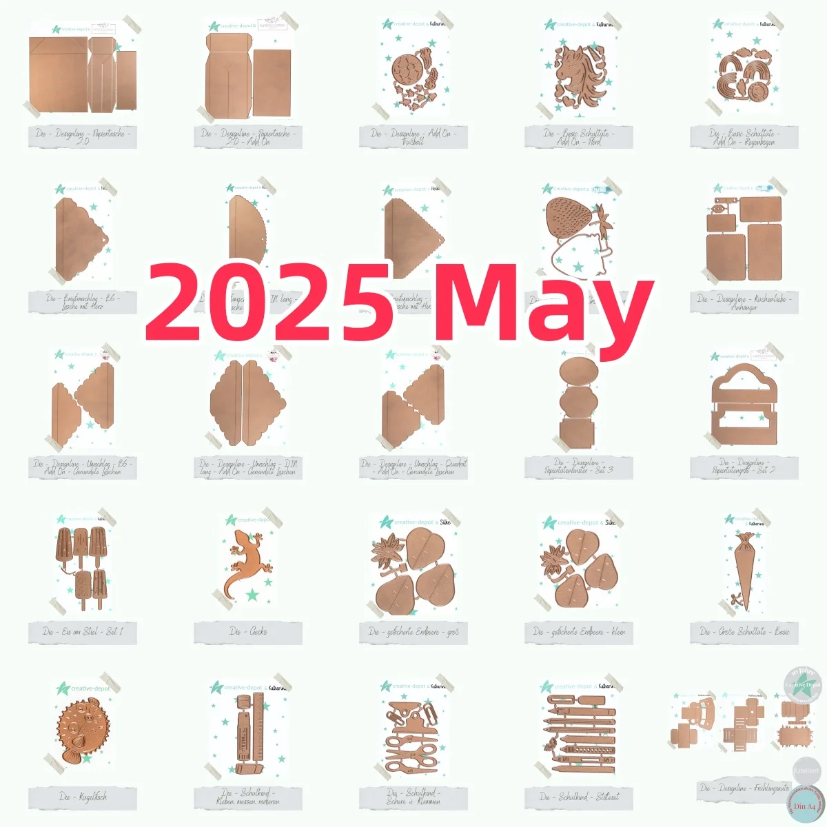 

2025 Scrapbooking Rainbows Rounded Tabs Fussball Fruit Metal Cutting Dies Stencil Embossing Supplies Make Paper Cards Crafts