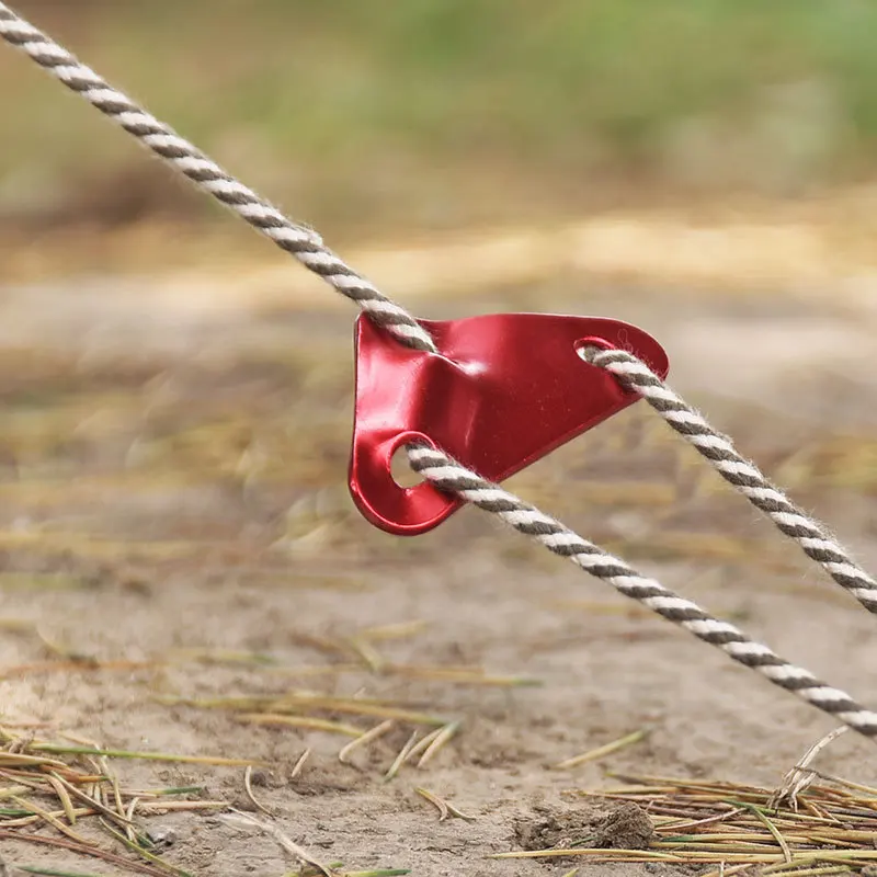 

Outdoor tent wind rope buckle aluminum alloy triangle buckle umbrella rope buckle canopy windproof pull rope anti-skid plate acc