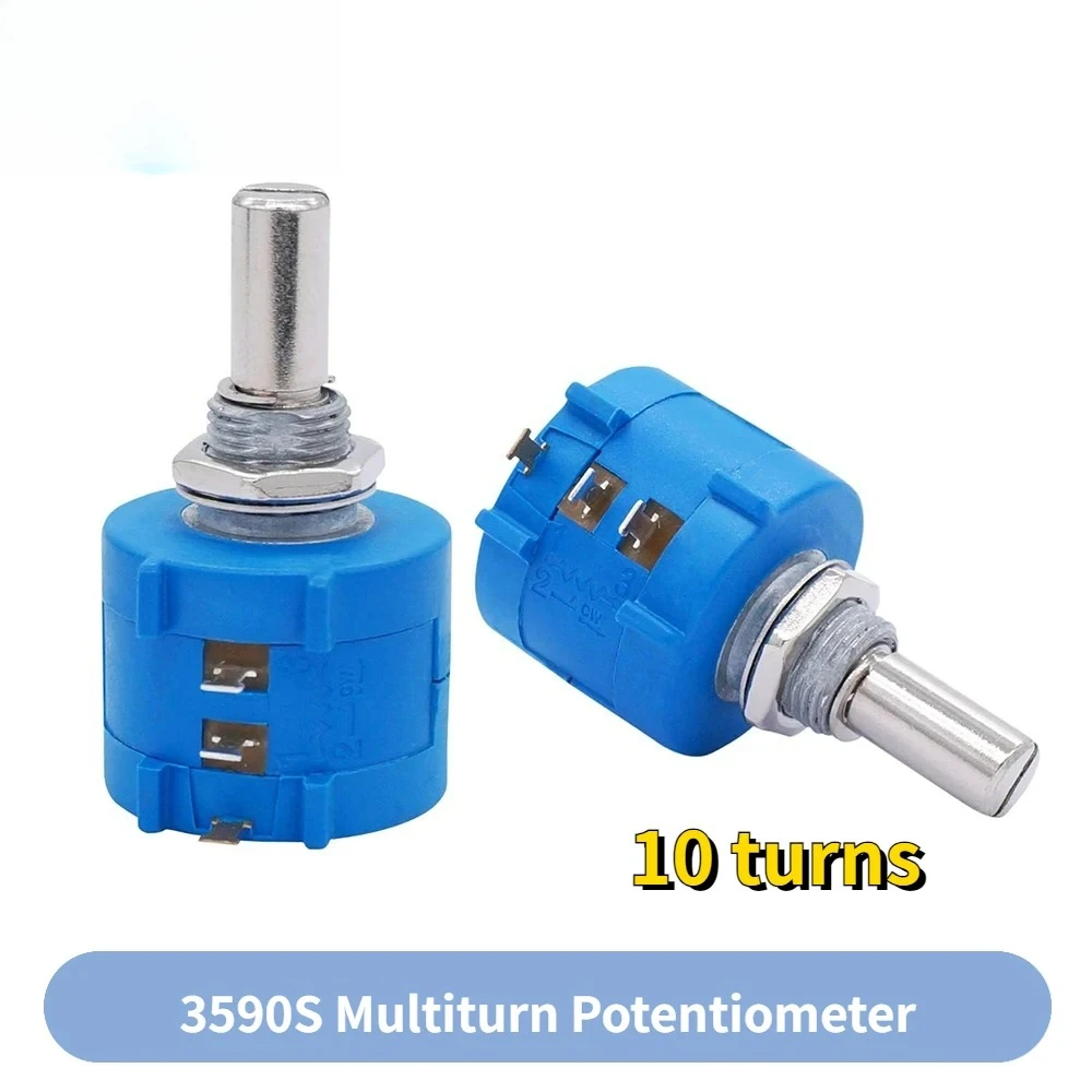 1PCS 3590S Multiturn Potentiometer 1K/2K/5K/10K/20K/50K/100K Potentiometers Precision Adjustable Resistor Model 102/202/502/103