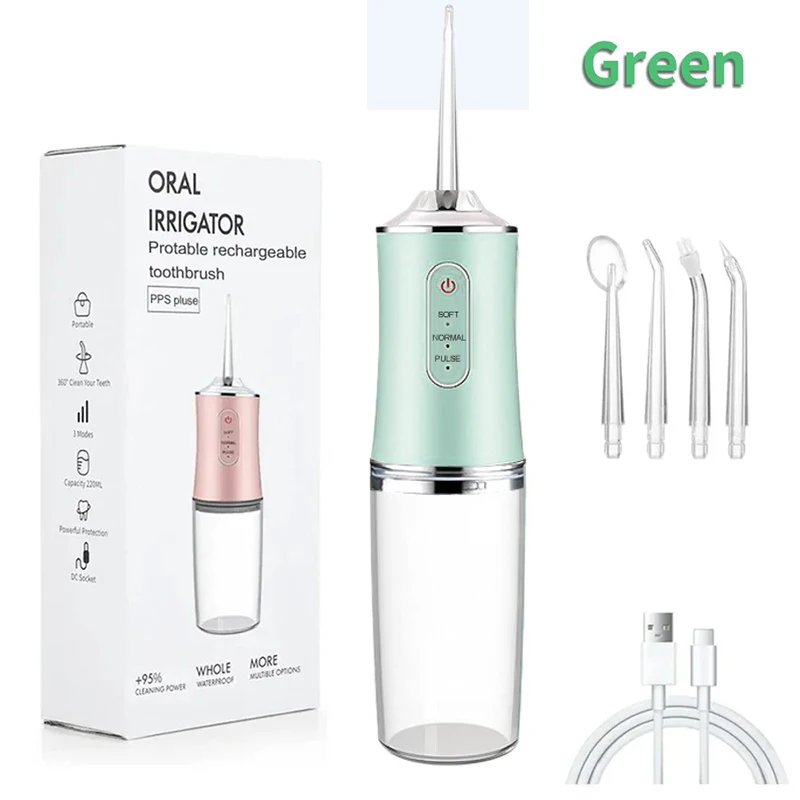 

Портативный ирригатор для чистки зубов, 3 режима, USB, 200 мл