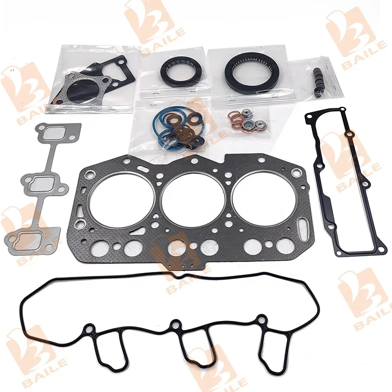 Engine 3TNV76 Full Gasket Set For Yanmar Excavator With Head Gasket