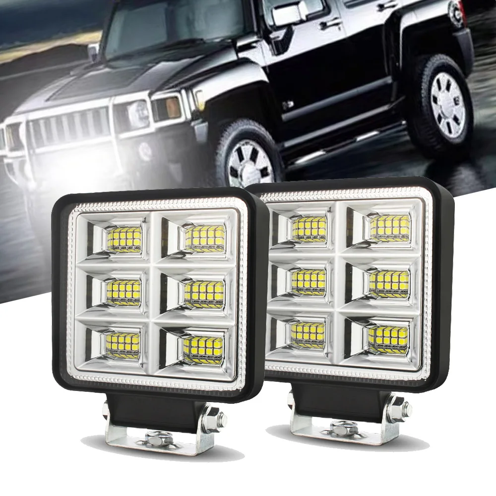 

12V/24V 48LED Offroad Spot Flood Combo LED Light Bar Work Light For Truck Car SUV ATV UTV 4WD LED Headlights Car Accessories