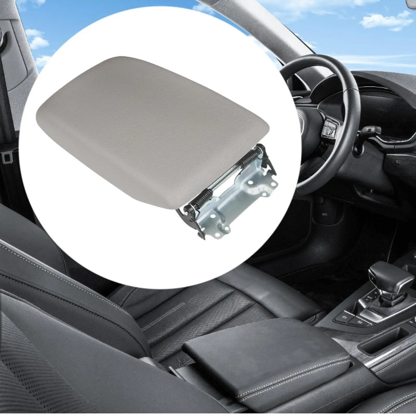 

Center Console Lid Armrest Door Easy Installation Universal Automotive Interior