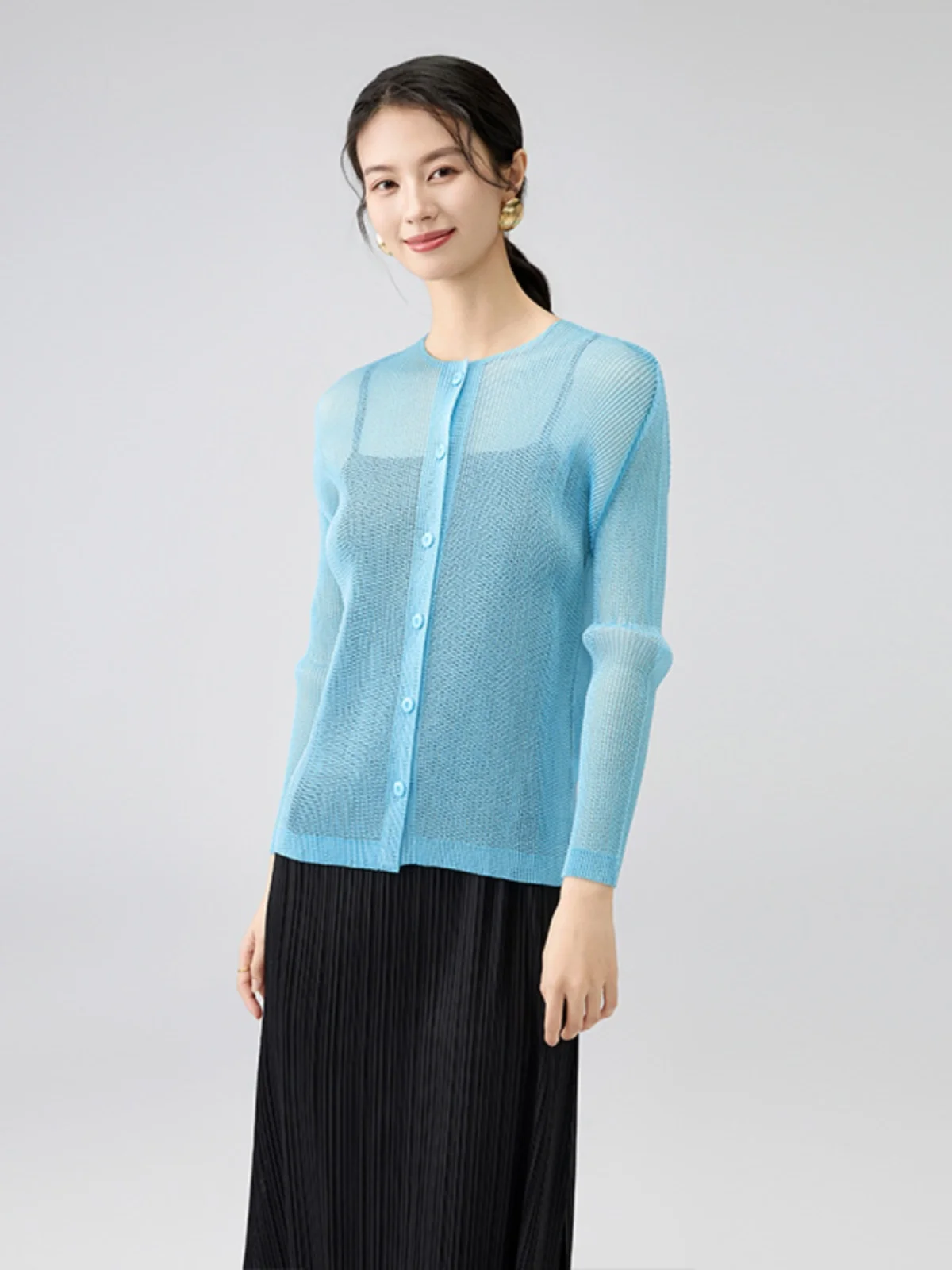 

Spring Summer New Arrival Comfortable Breathable Single Button Open Cardigan Me Casual Outerwear Women's Faion Outerwear