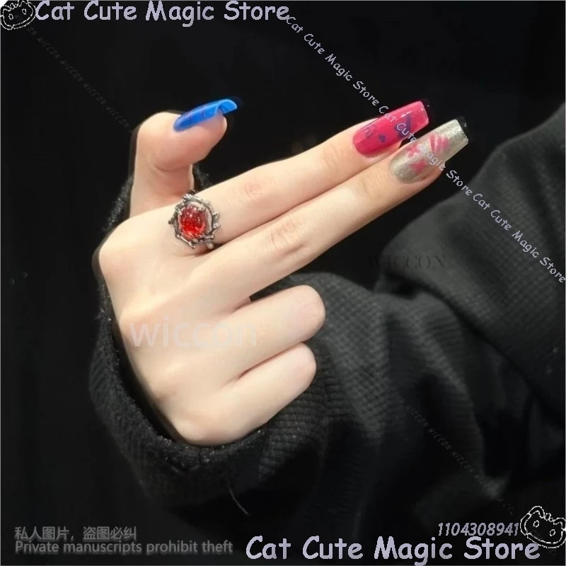 Jinx Cosplay Anime Game Arcane Costume 3D Finger Prop Fashion Wearing Armor Nail Art Cos Woman Girls Christmas Gifts Customized