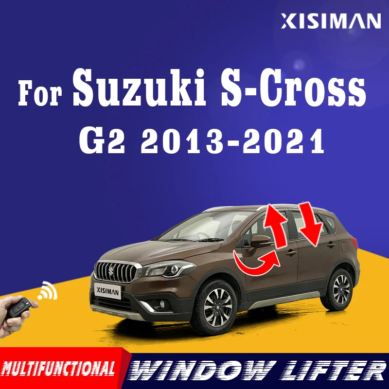 

Для Suzuki S-Cross JY автомобильный стеклоподъемник + складной модуль зеркала, многофункциональный оконный подъемник, закрывающийся для аксессуаров SCross