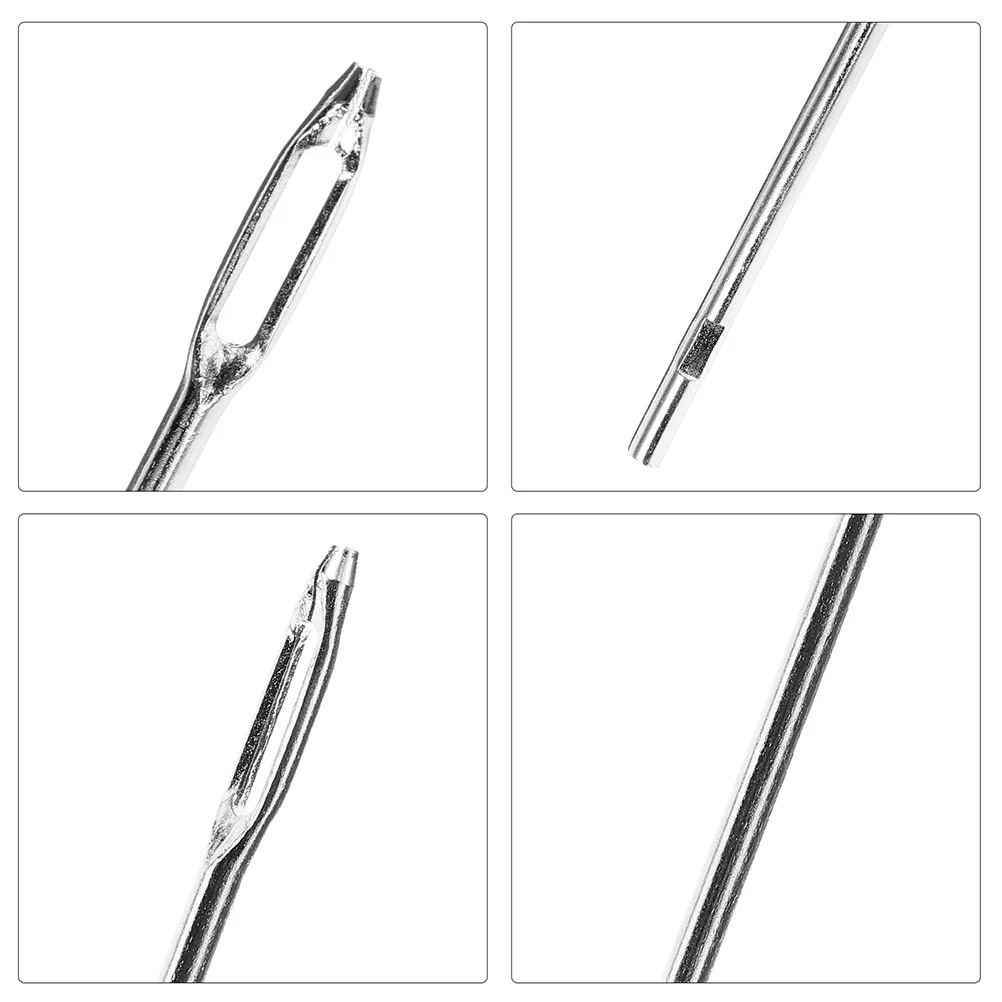 3Pcs Tire Repair Needle Kit Split Eye Needles for Car Motorcycle Truck Easy Fix Durable Steel Tools Tire Tools