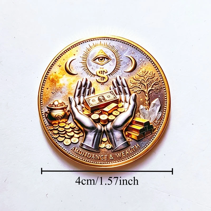 Eye of God Commemorative Coin Souvenir Lucky Coin Collection Freemasonry Wealth Coin Gift