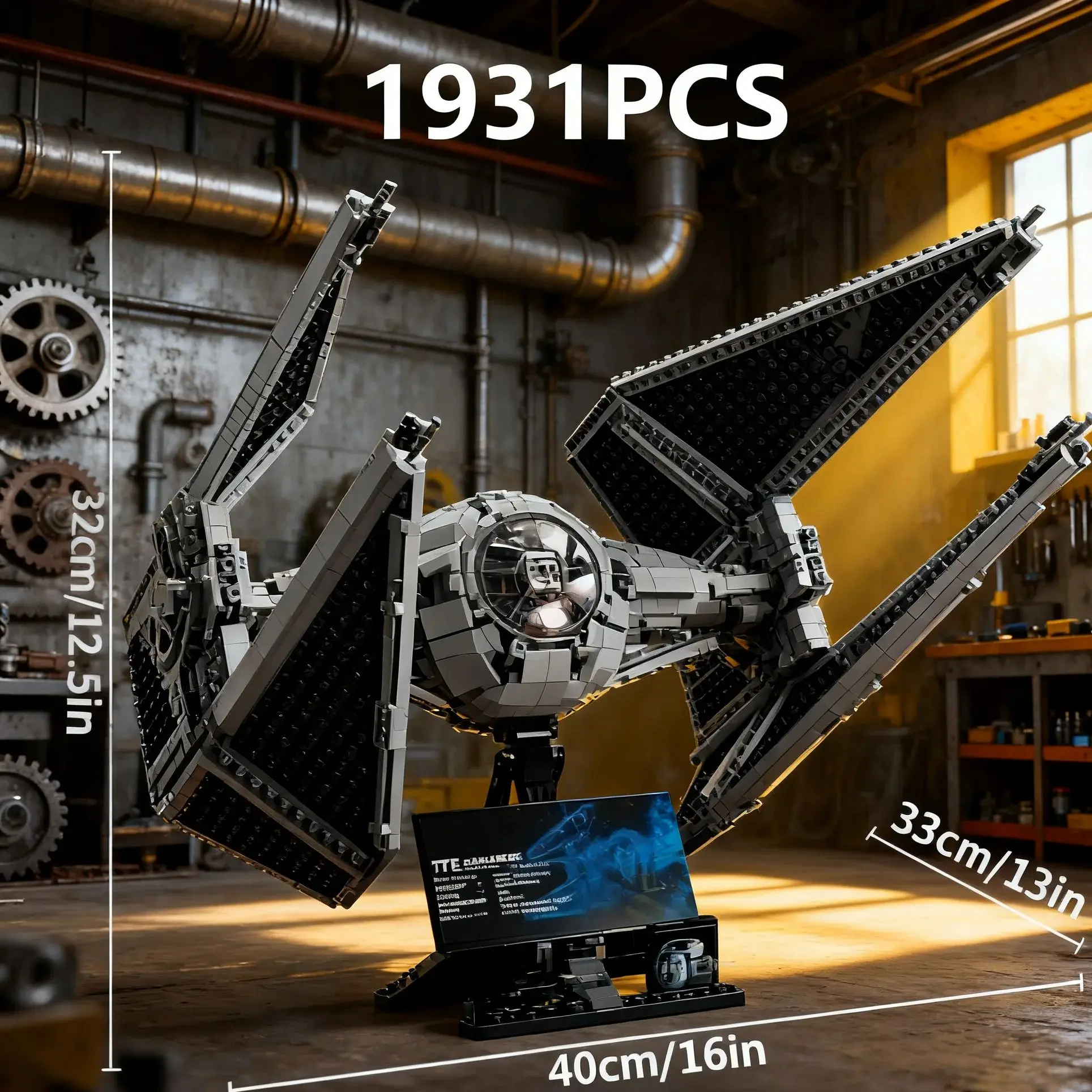 

2025 Interceptors Spaceship 75382 Building Blocks Starfighter MOC Assembly Collectible Display Model Kits Gifts 1931PCS