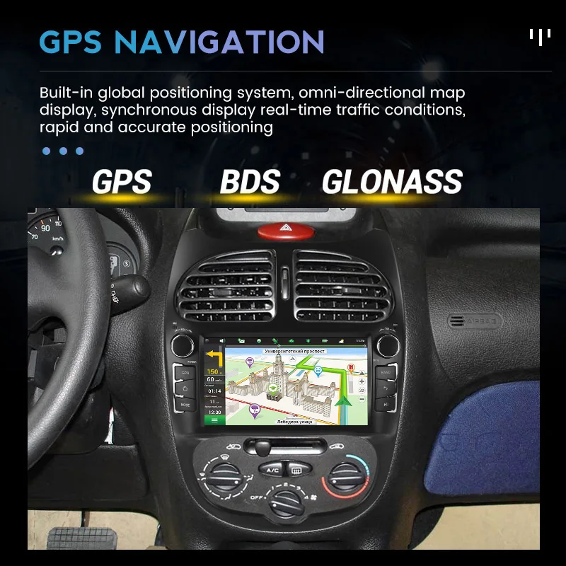MEKEDE 7"  Din Car Radio Android for Peugeot 206 206CC 206SW 2000-2008 Carplay Auto WIFI Car Multimedia Video Player Autoradio - view 4
