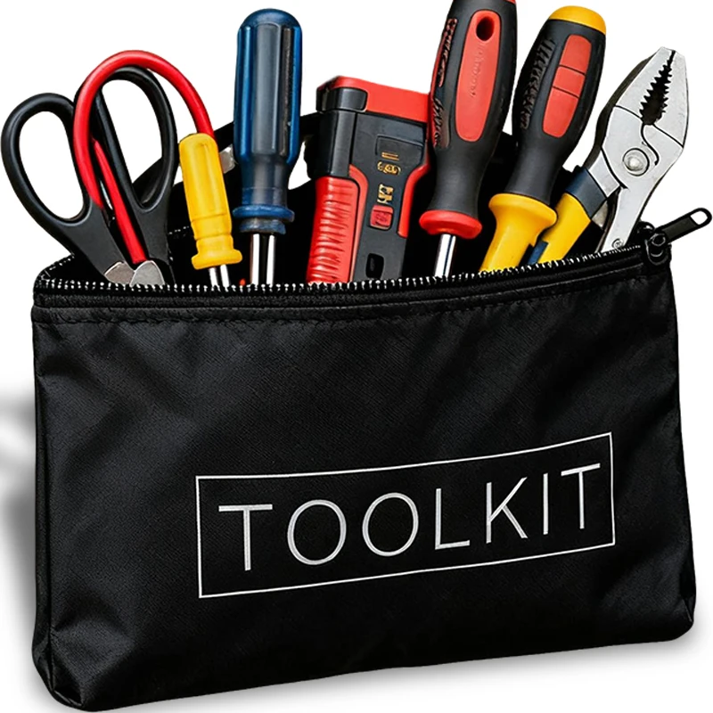 

1-5 шт., портативная сумка для хранения наборов инструментов, многофункциональная высококачественная парусиновая сумка на молнии, оксфордский водонепроницаемый органайзер, оптовая продажа