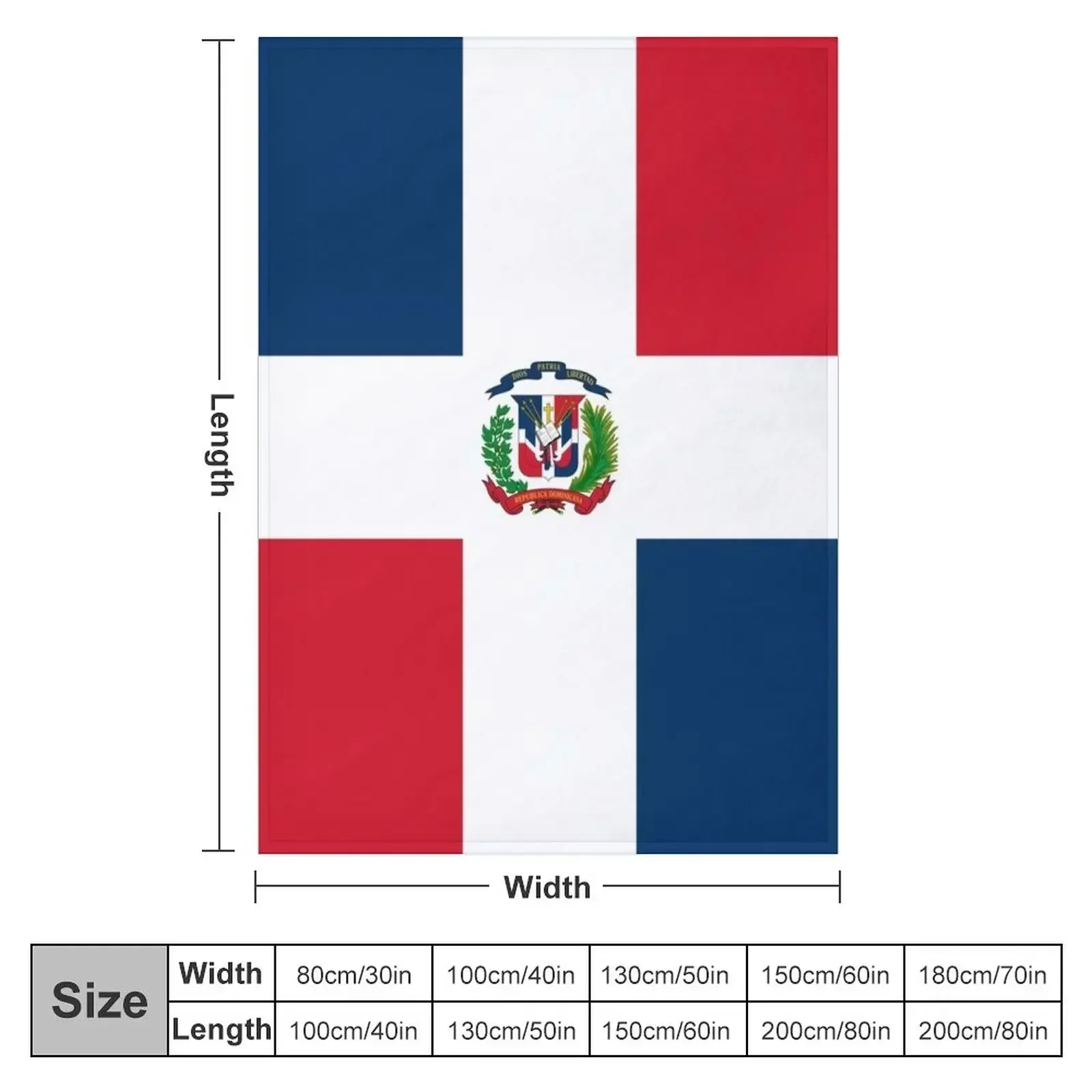 Dominican Republic Flag Throw Blanket Bed Fashionable Soft Plaid Blankets