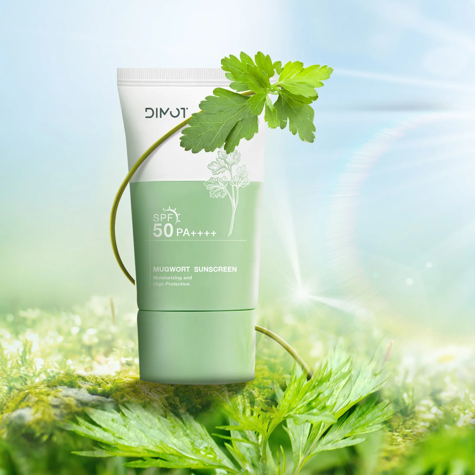 

DIMOT Sunscreen 50ml - Moisturizing Sun Cream for Seaside Beach Daily Travelling