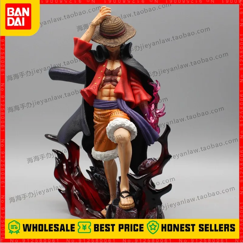 Hot Sales One Piece Yonko Luffy Figure 4 Emperors Gk Anime Figures 2 Heads Pvc Action Figurine Statue Collectible Model Toy Gift