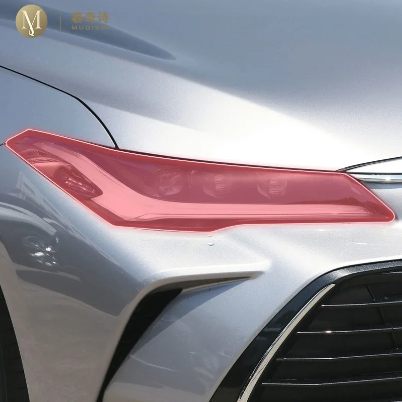 

pre cut car exterior headlight scratch resistant TPU protective film transparent/smoked black For Toyota Avalon 2018-2024