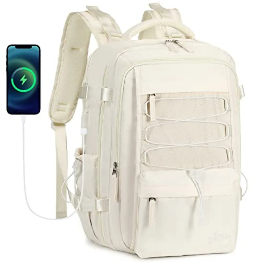 

Travel Backpack for Women Men Laptop Backpacks with USB Port Carry on Backpack Flight Approved Large Back Packs College Bookbag