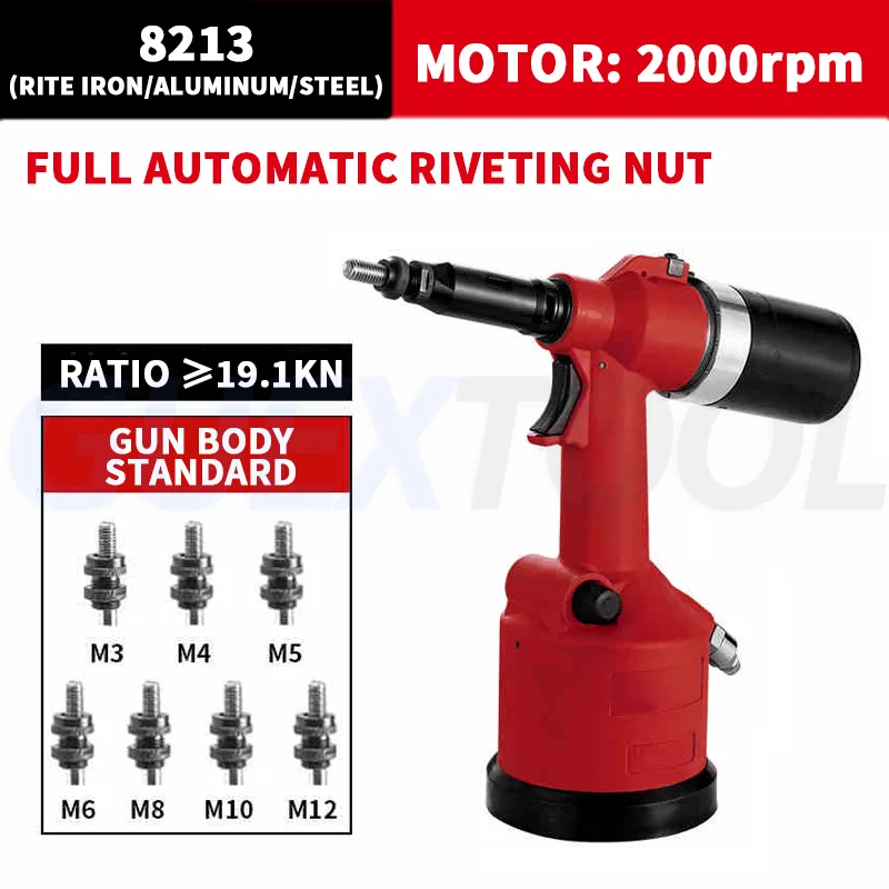 Pneumatic Riveting Machine Industrial Nut Gun Pneumatic Rivet Nut Gun Hydraulic Riveter Import Automatic Nut Making Machine