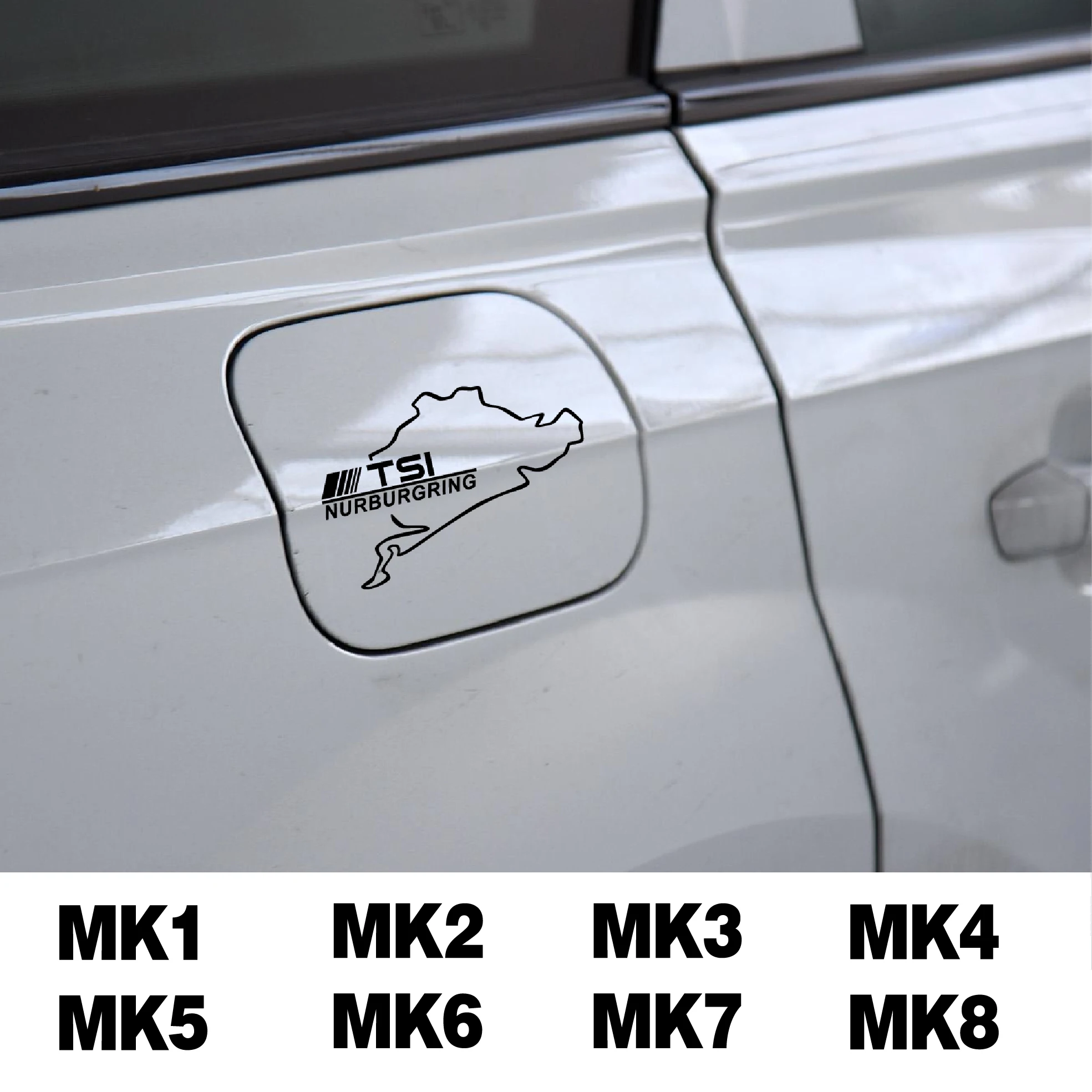 

1PCS Car Fuel Tank Cap Reflective Sticker Decal for MK2 Golf 7 4 5 6 3 2 8 MK8 MK7 MK6 MK5 MK4 MK3
