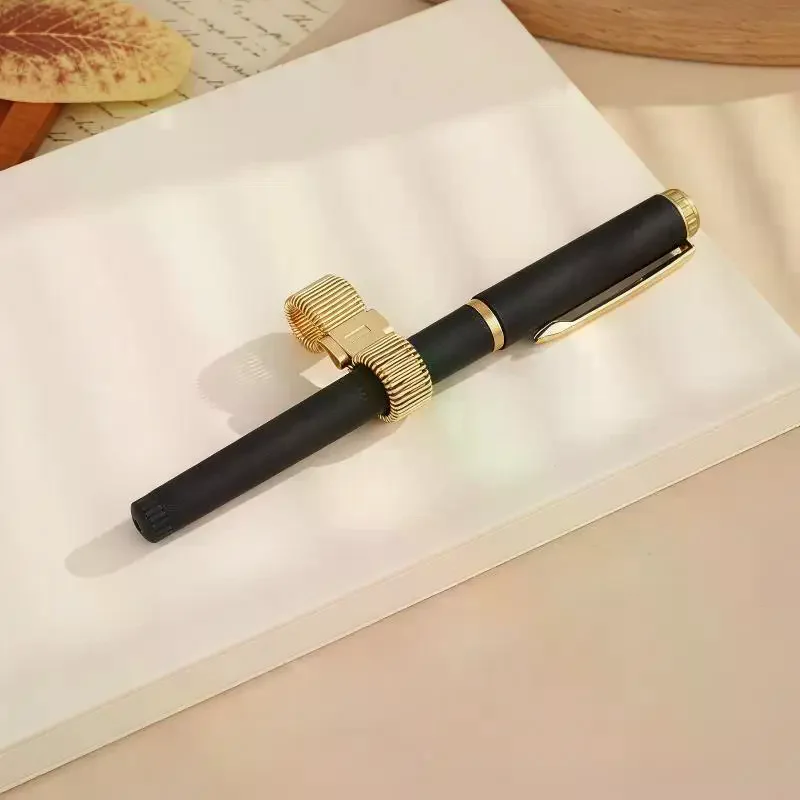Ocean Metal Pen Clip Spring Loaded Pen Holder For Notebook Journal Office School Stationery
