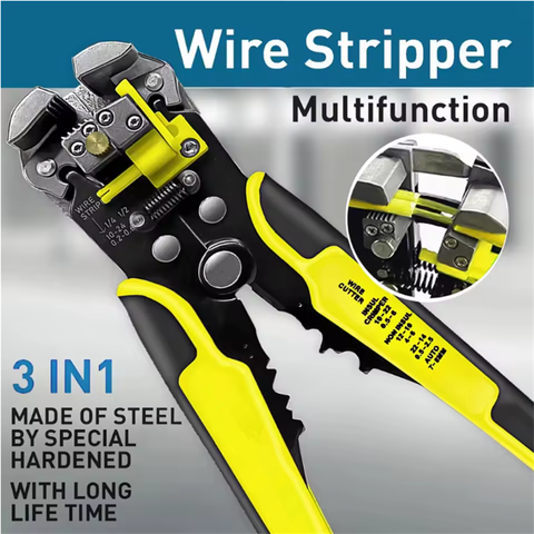 Professional Electrician Wire Tool Cable Wire Stripper Cutter Crimper Automatic Crimping Stripping Plier