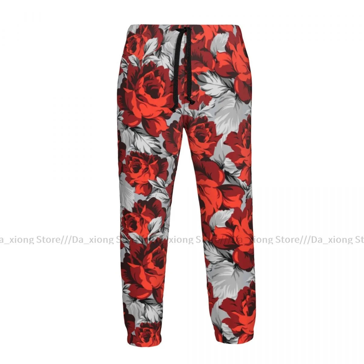 

Men Joggers Pants Red Roses Man Sweatpants Streetwear Casual Mens Pants