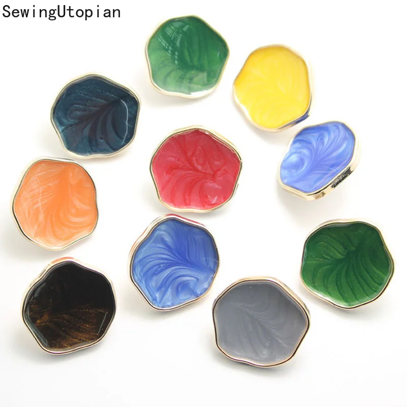

20PCS Irregular High Foot Plastic Button Coat Windbreaker Suit Button Color 21/25/30MM Embellishments for Clothing Buttons