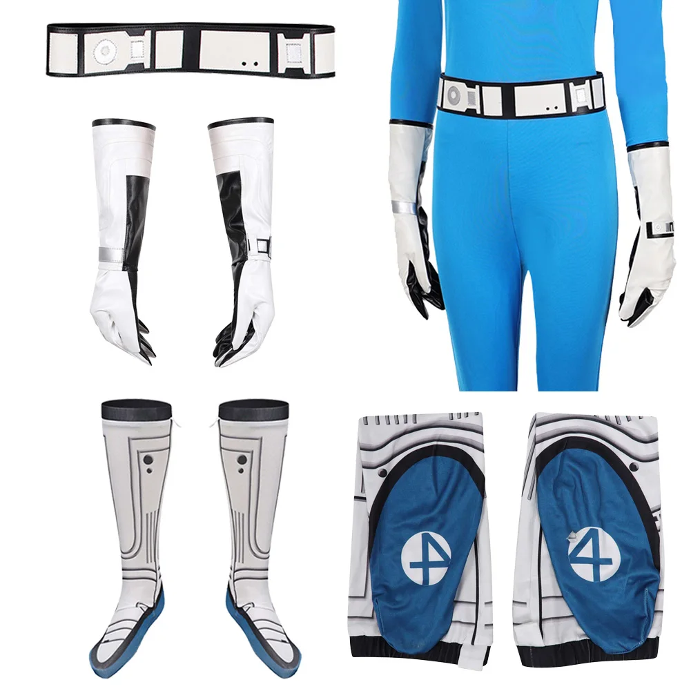 

Susan Storm Reed Richards Waistbelt Gloves Socks Shoes Cosplay Fantasy Belt 2025 Movie 4 Pieces Fantastic Costume Accessories