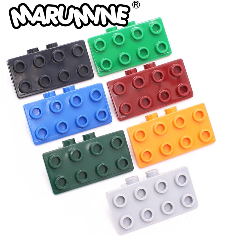 Marumine DIY Parts Bricks Bracket 1 x 2 - 2 x 4 MOC Technology Building Blocks Plastic Model Kits Compatible 93274 Accessories