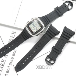Rubber Watchband for Casio W-96H Watch Strap PU Plastic Silicone Replacement Bracelet W96H Sport Wristband Accessories