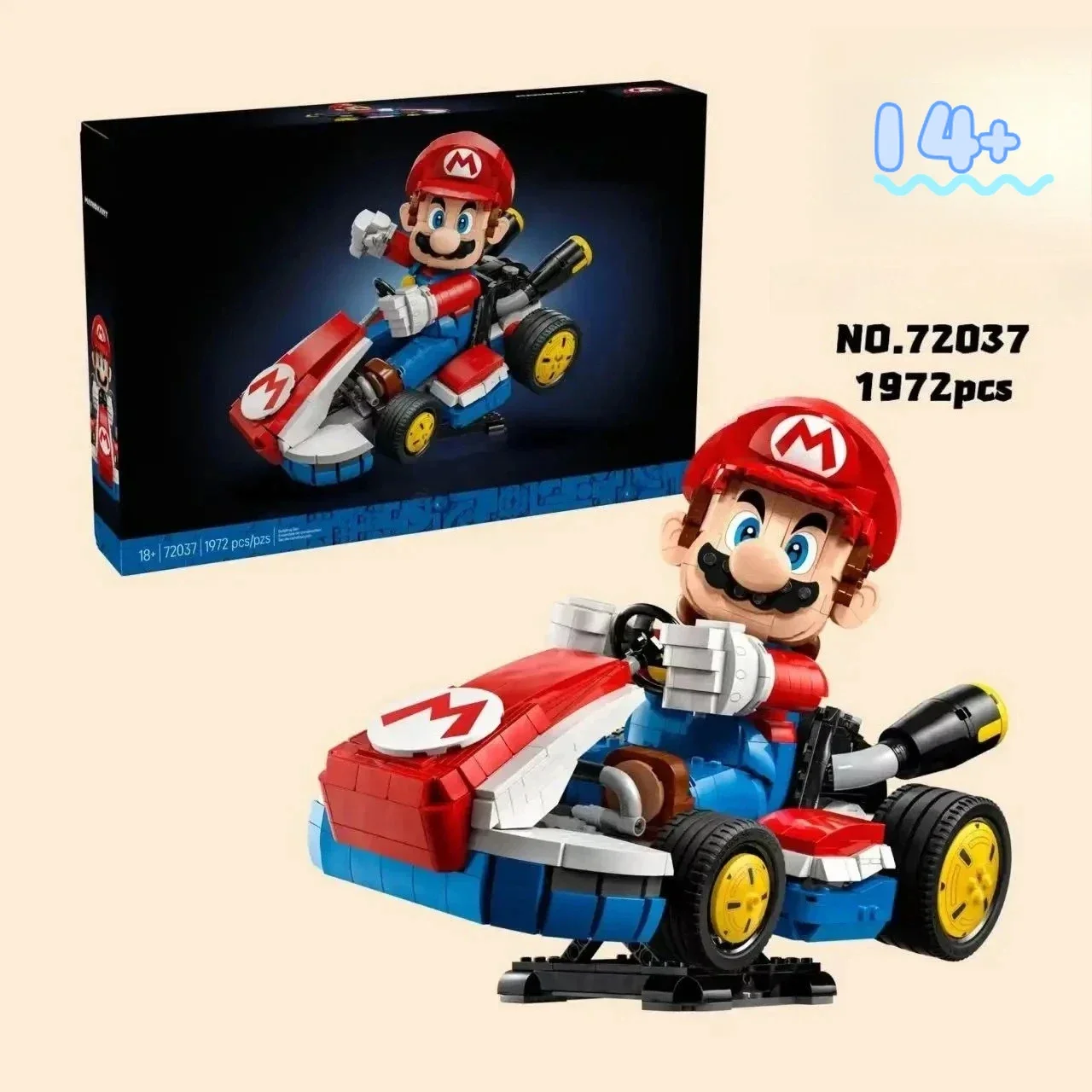 

Набор для сборки премиум-класса Disney 72037 Mario Kart, игровая реплика, подарок на день рождения или Рождество