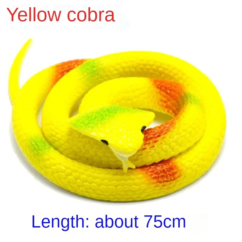 Rubber Imitation Snake Unique Shape And Texture Toy 75cm Party & Holiday Decoration Novelty Toys Realistic Prank Toys