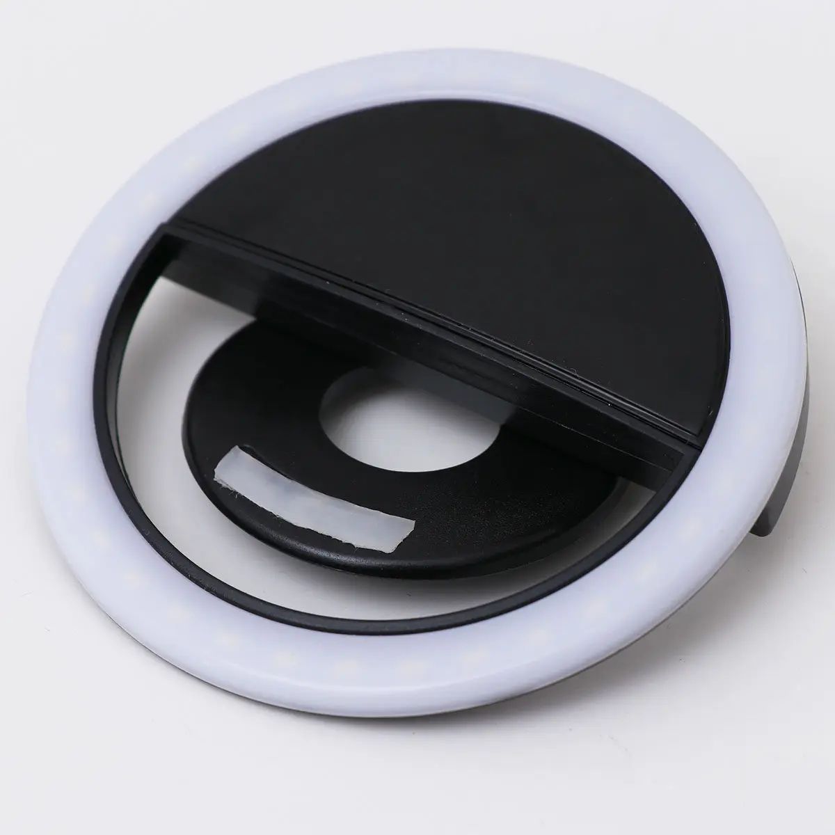 USB Rechargeable Selfie Ring Light 3 Modes Cold Warm Mixed LED Lighting for Smartphones Perfect for Night Clubs Parties Camping
