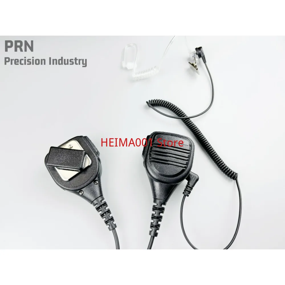 PRN Precision Portable Hand Mic with Air Duct Earphones Compatible with TRI FCS TCA PRC148 152