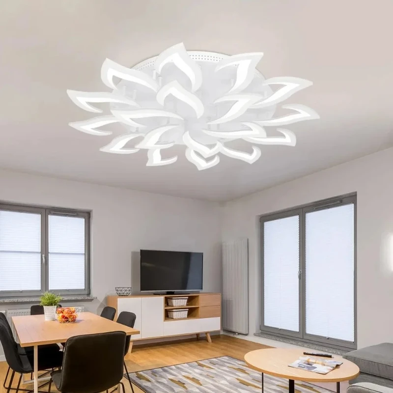 Postmoderne nordische minimalistische LED-Deckenleuchte, blumenförmiges Acryl, kreatives Schlafzimmer, Wohnzimmer, Licht, Zuhause, Deckenleuchte