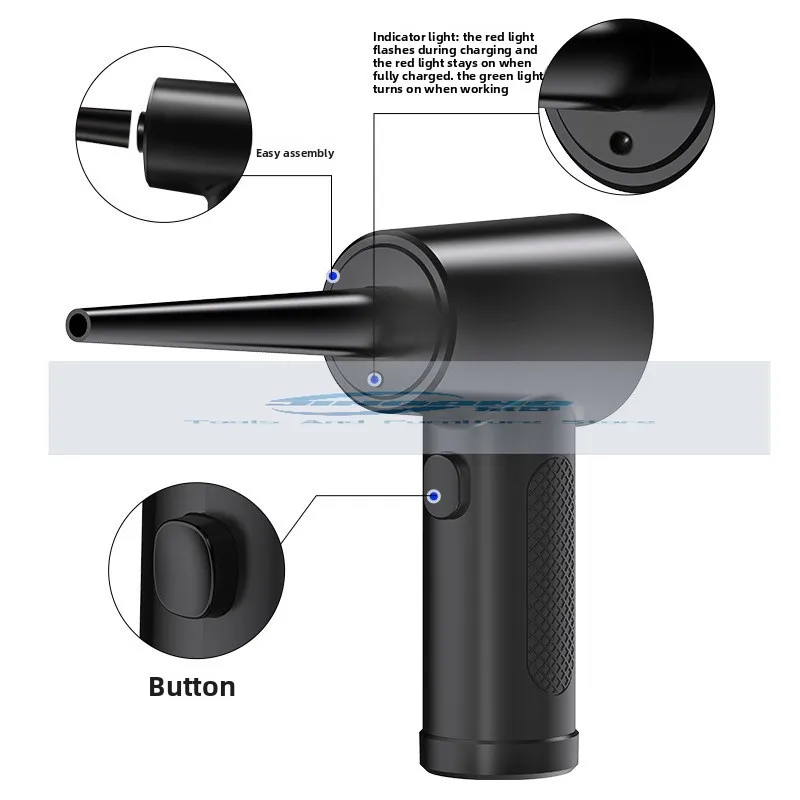 

Dust blower Handheld blowing and suction integrated dust collector Wireless electric household multi-function dust collector