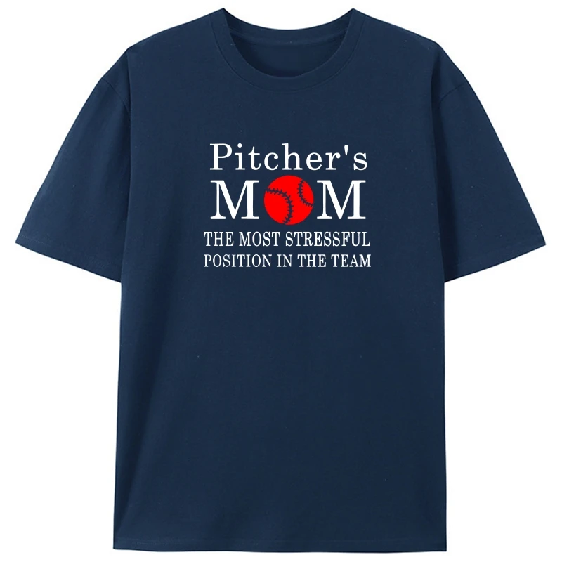 

Men T Shirt Pitcher s Mom The Most Stressful Position In The Team Women t-shirt