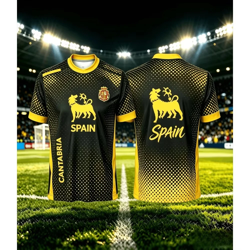 Street Fashion In Spain - 2026 Spanien Santander Herren Fußball-T-Shirt Street