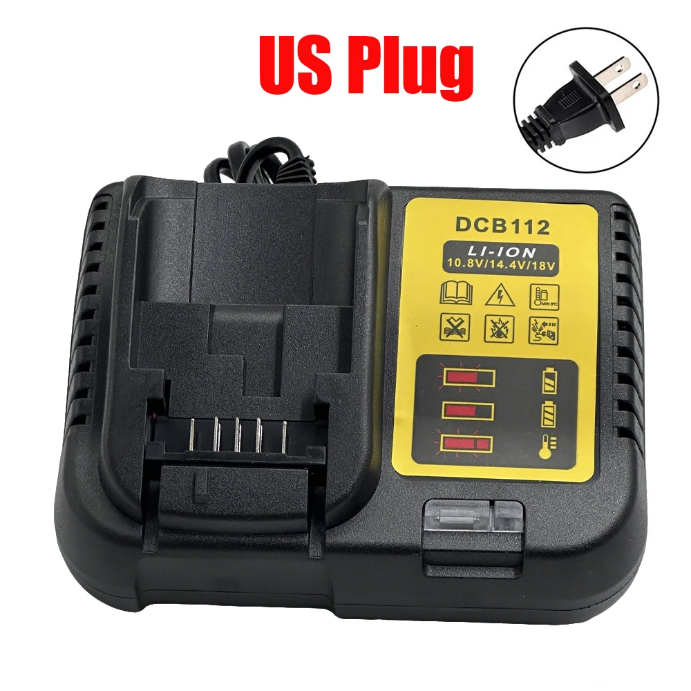 DCB112 Batterijlader Voor Dewalt 10.8V 12V 14.4V 18V 20V DCB206 DCB205 DCB204 DCB203 DCB120,DCB107 DCB115 DCB105 (Geen batterij)