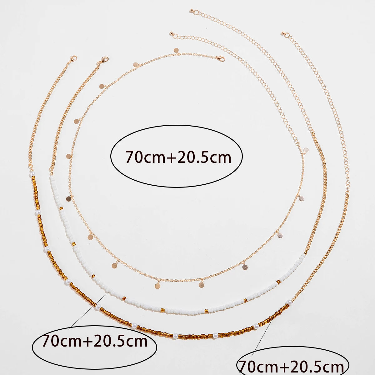 Docona  Bohemian Colorful Bead Waist Chain for Women Gold Color Geometric Tassel Chain Body Jewelry Beach Accessories 3pcs/set