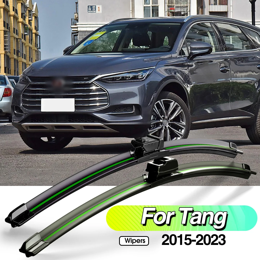 

For BYD Tang EV DM-i 2015-2023 2pcs Front Windshield Wiper Blades Windscreen Window Accessories 2016 2017 2019 2020 2021 2022