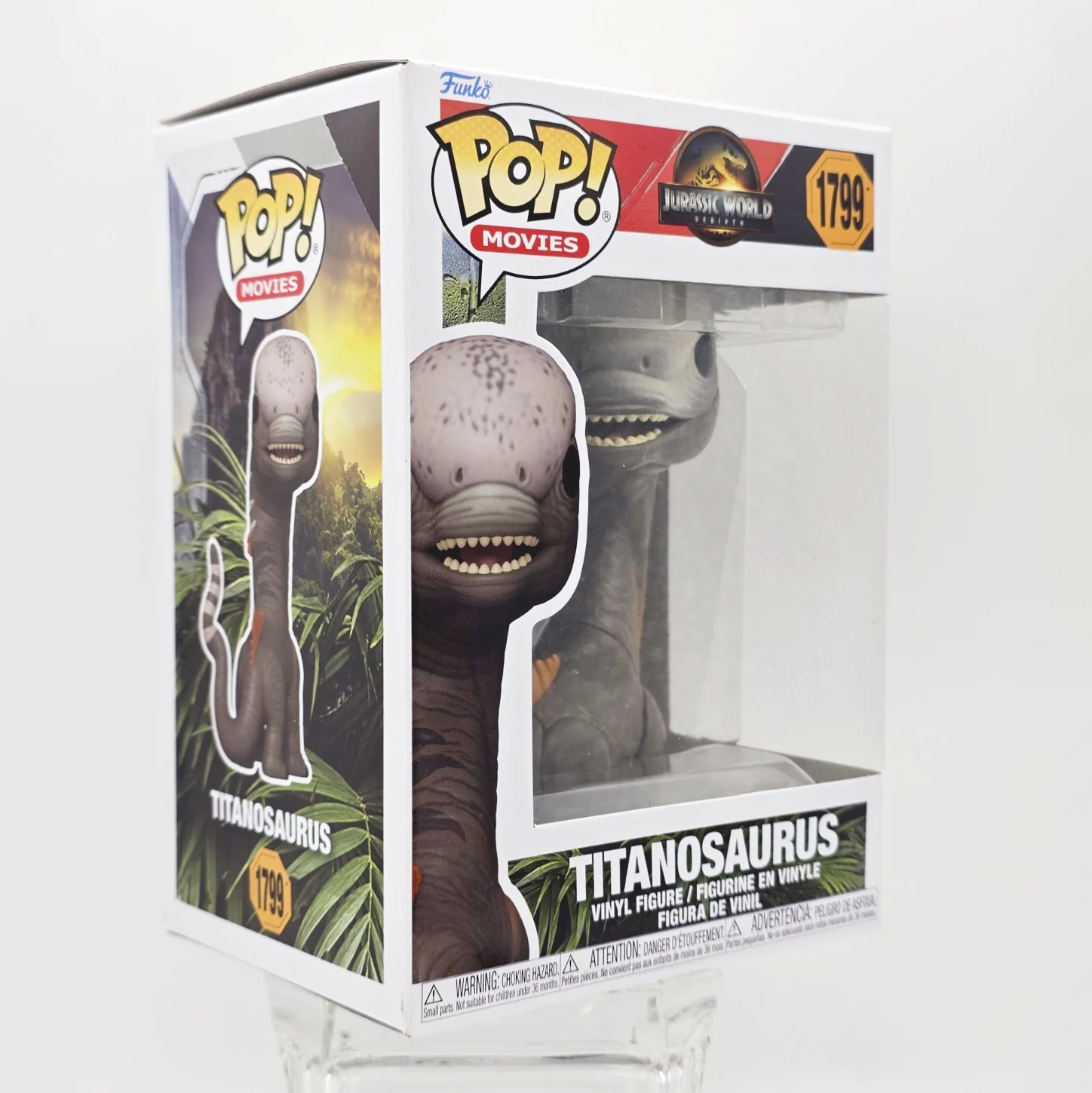 Jurassic World 4 Titanosaurus 1799 figuras Funko Pop dinosaurio 5,1 pulgadas figura de vinilo coleccionable edición limitada modelo juguete para regalo