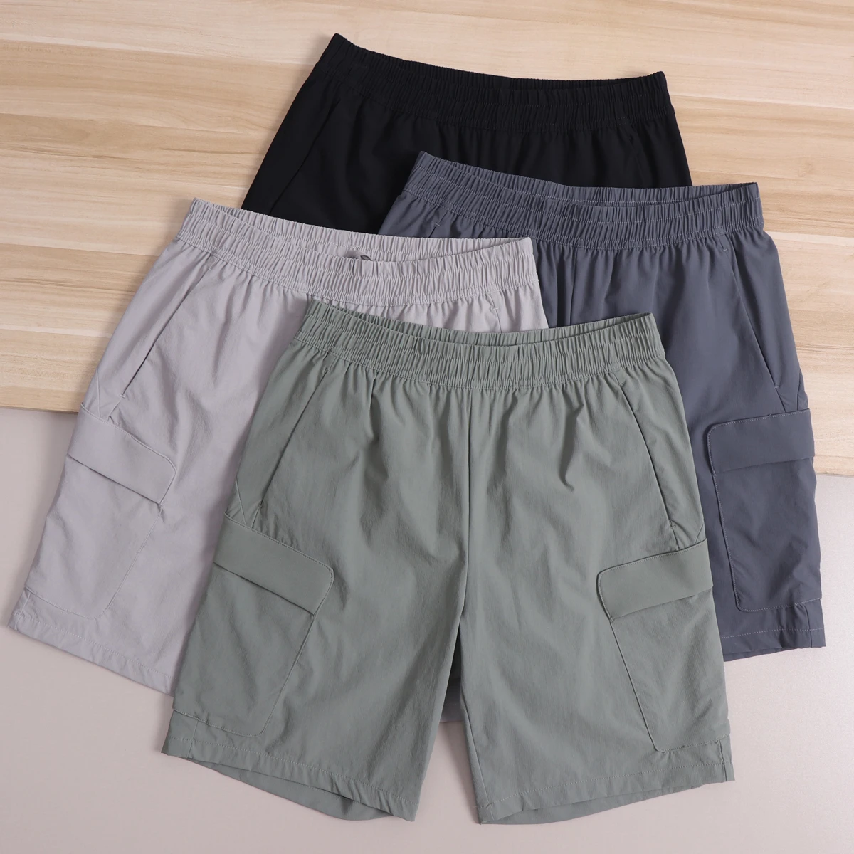 

Cool Feeling Breathable Men's Summer Outdoor Thin Sport Casual Workwear Shorts with Big Pockets Versatile Five-Point Pants