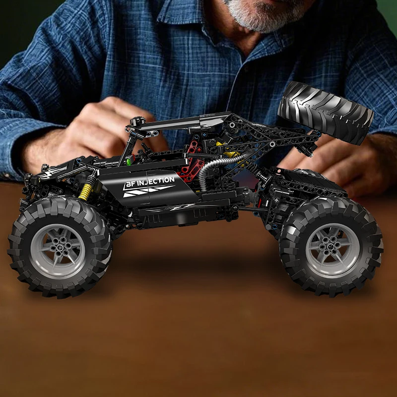 Mould King 18038 Technical Car Building Block Remote Control Bigfoot Climbing Car Toys Assembly Brick Set Kid Christmas Gift