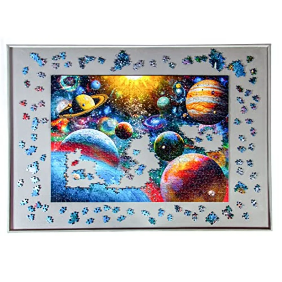 

Jigboard 2000 Jigsaw Puzzle Board for Puzzles up to 40" x 28". Solid Board with Raised Edge for Most 2000 Piece Puzzles