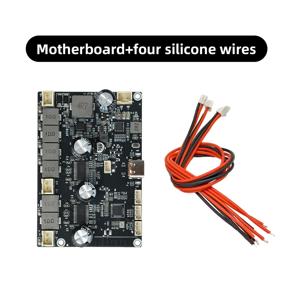 Bluetooth-Verstärkerplatine APP-Steuerbar 2.1-Kanal 2×22W+43W Bass Typ-C Ladeanschluss Audio-Verstärkerplatine für DIY-Lautsprecher – Detail 4