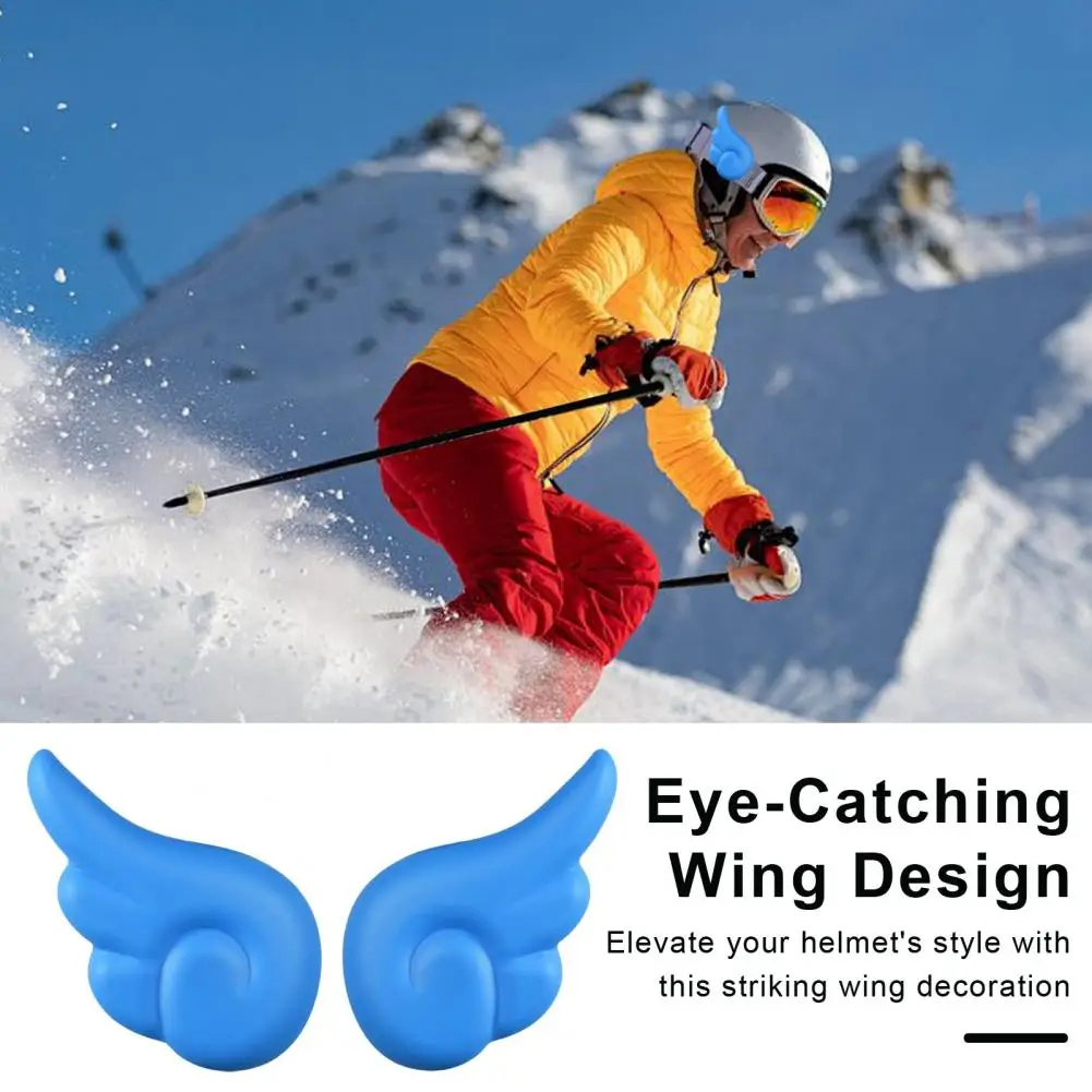 Helmet Wing Attachment Motorcycle Helmet Wing Decorations Universal Adhesive Helmet Accessories Cycling Scooter Motorbike