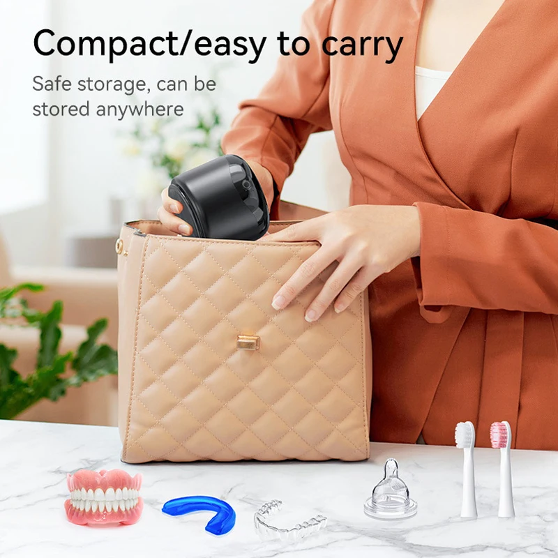 منظف بالموجات فوق الصوتية لأطقم الأسنان 42-45 كيلو هرتز المهنية آلة التنظيف بالموجات فوق الصوتية لجميع مجوهرات الأسنان الساعات المنزلية غسالة